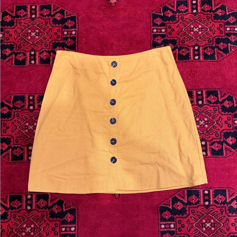 Cotton On Tan A-Line Mini Skirt Casual Resort Wear